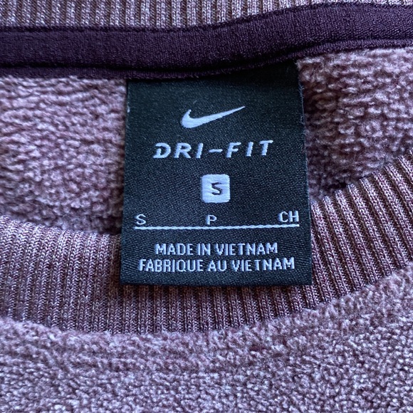 Nike 🔥 Crop Sweatshirt Purple Sz S - Picture 3 of 8